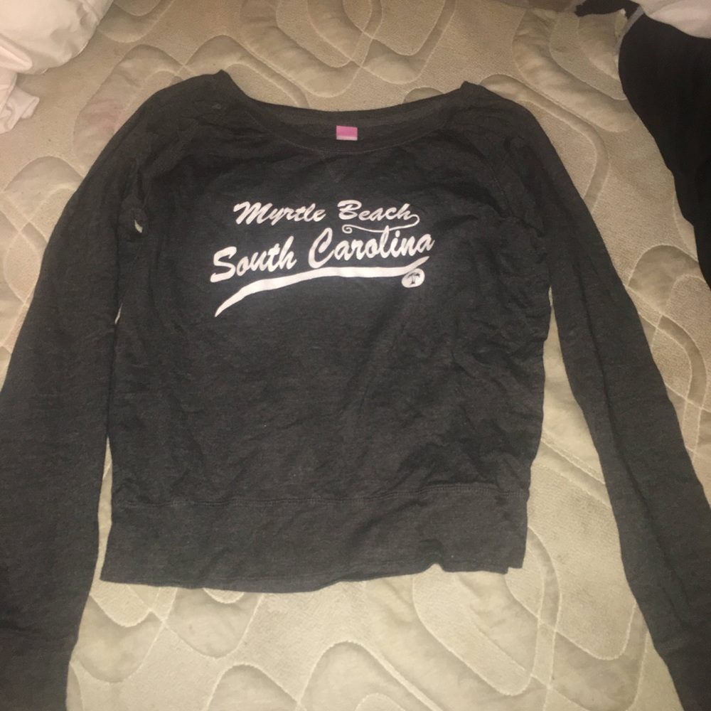 Gray Myrtle Beach sweater
